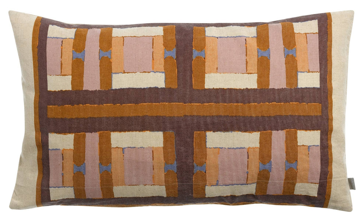 Coussin imprimé Taho Cuivre 40 x 65