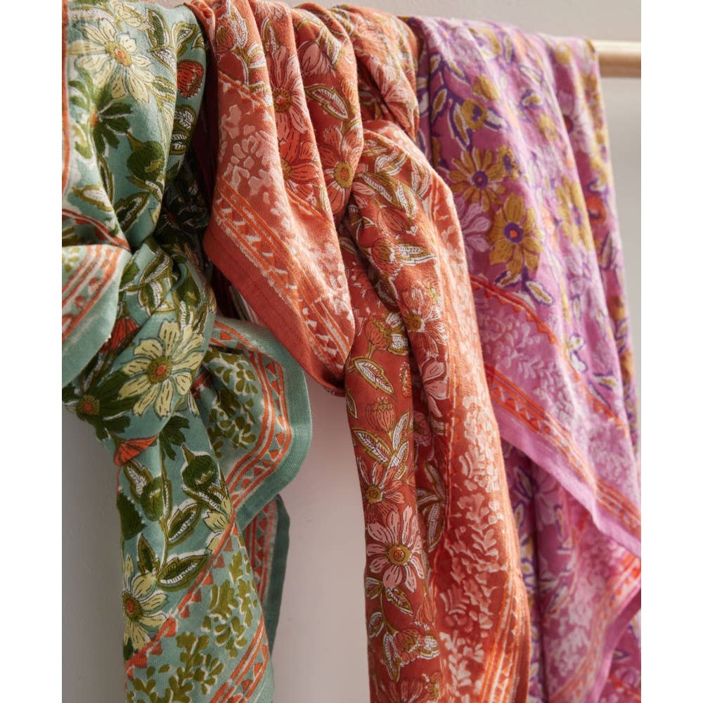 Foulard Indien - Meera Blue Green
