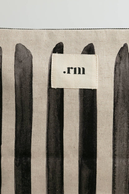 Trousse rayée NOIRE - .rm