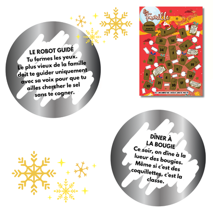 Calendrier de l’Avent à gratter - FAMILLE ⭐️ pour Noël