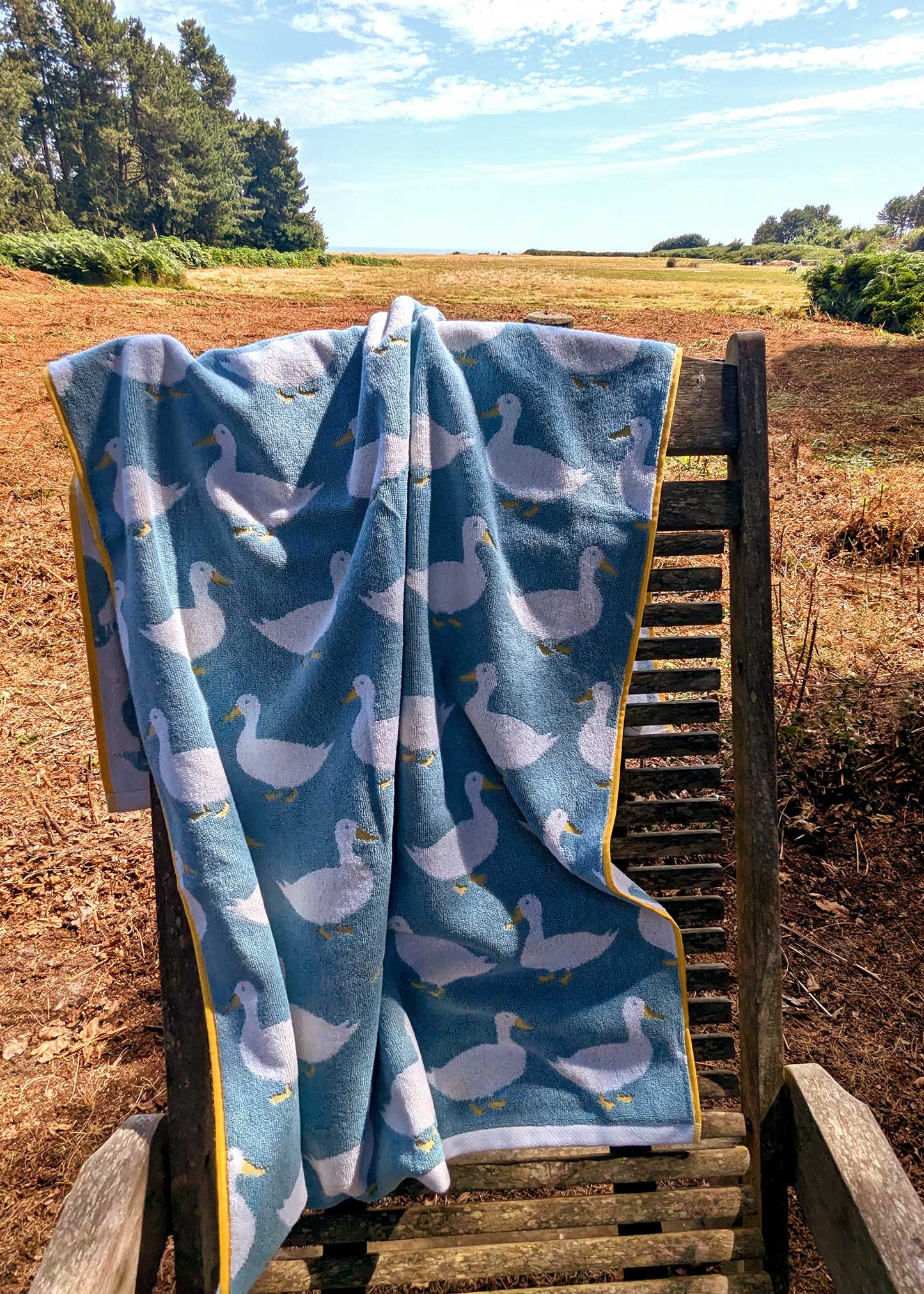 Serviettes en coton biologique Waddling Ducks