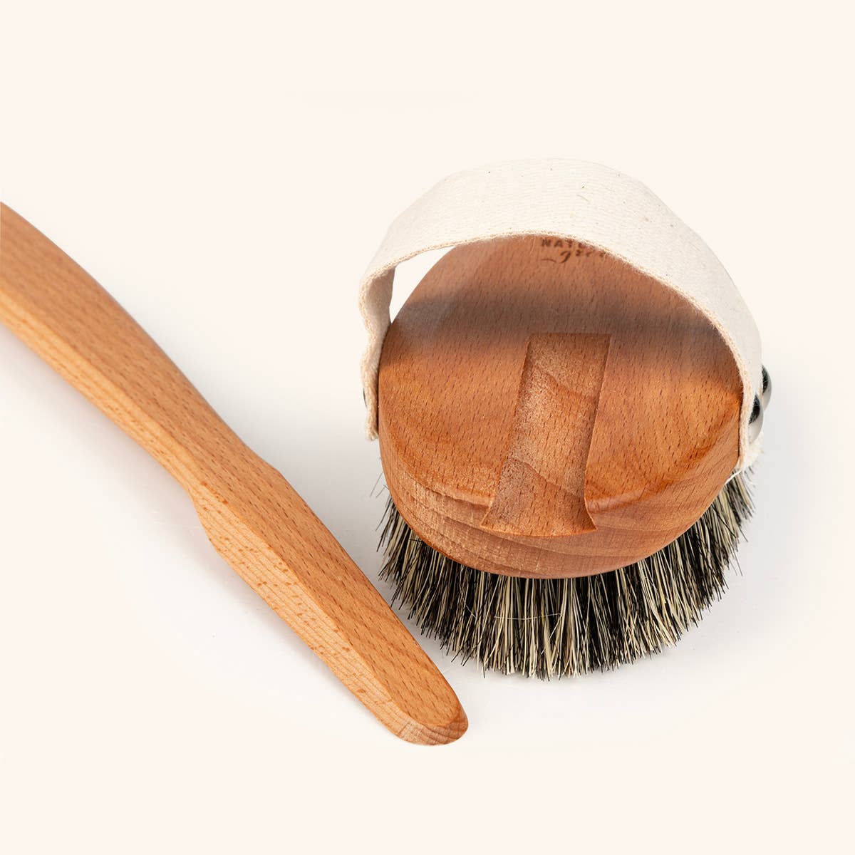 Brosse pour le corps naturelle avec manche amovible - 100 % naturel