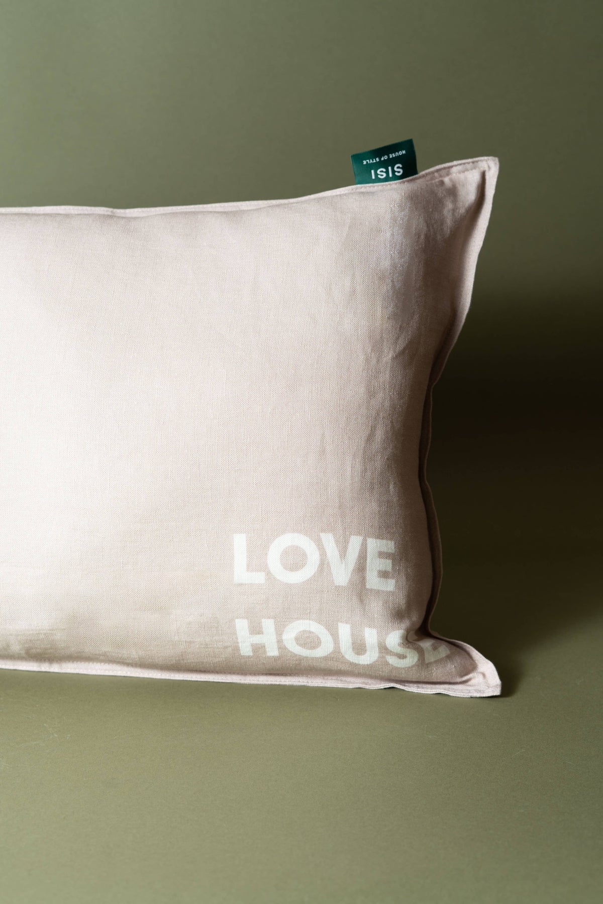 Coussin en lin Sisi « Love house »