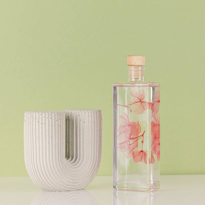 L'Herbarium Hortensia rose - Fleur immergée