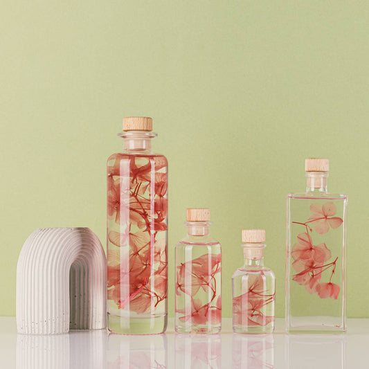 L'Herbarium Hortensia rose - Fleur immergée