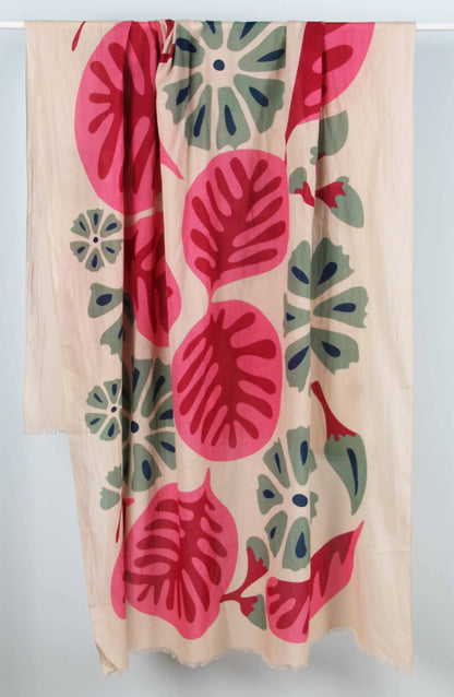 Foulard Coton Bio Equateur Rose
