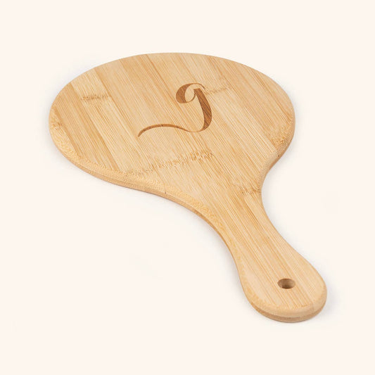 Miroir à main en bambou certifié FSC avec poignée - 15 cm