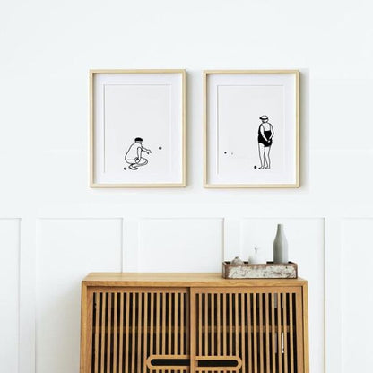 Affiches - Le couple de boulistes