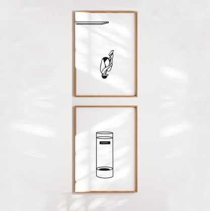 Affiches JO - Le plongeon