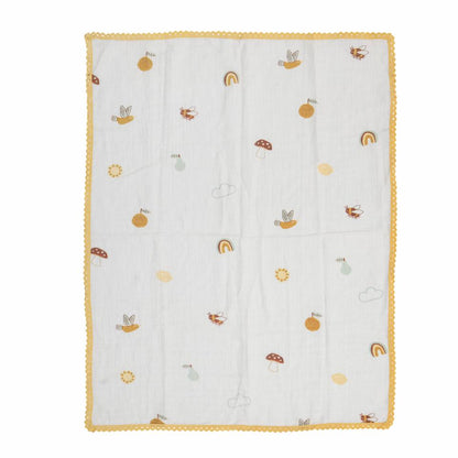 Agnes Couverture, Blanc, Coton