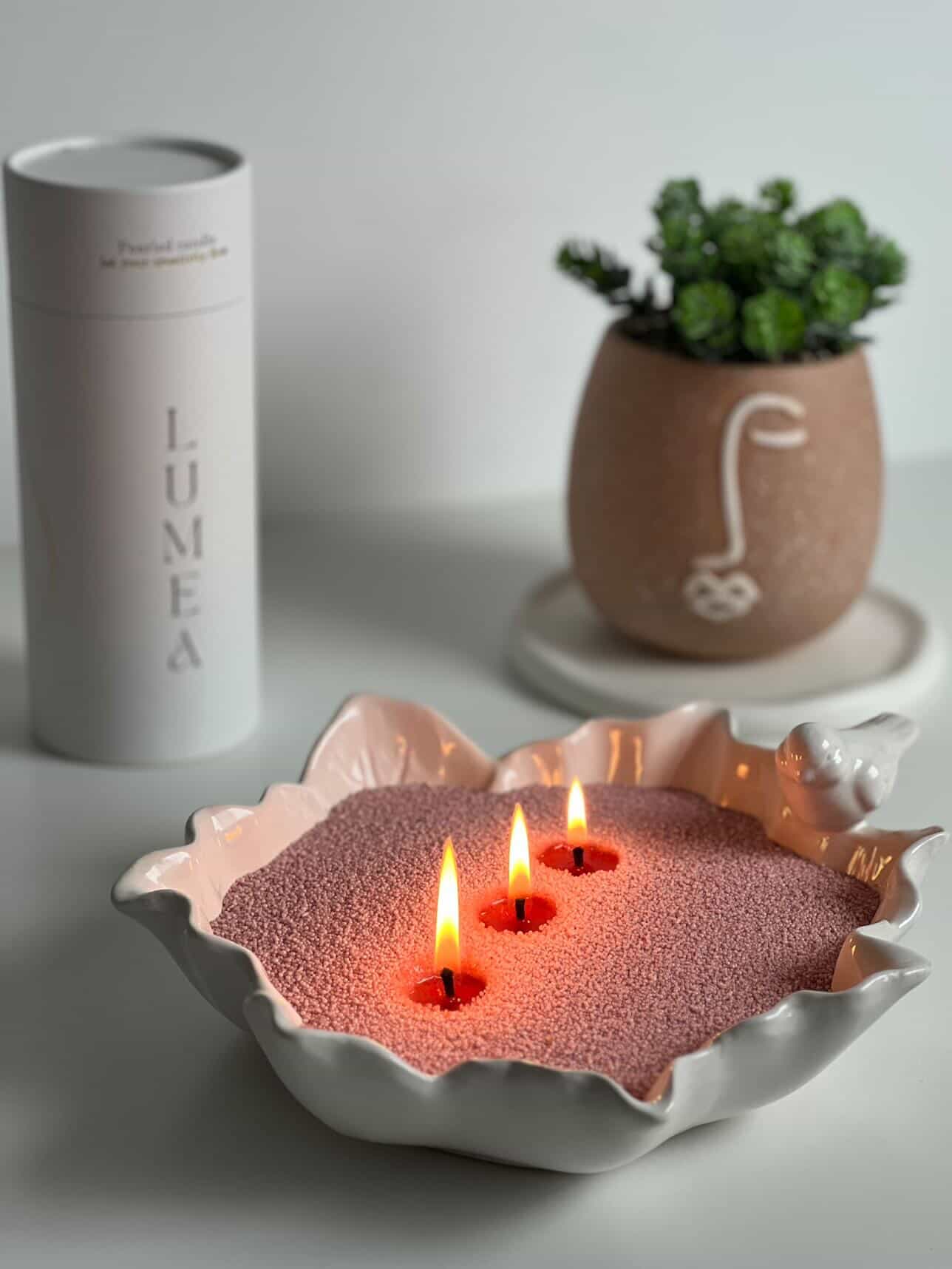 Bougie perlée mèches coton incluses 500 g