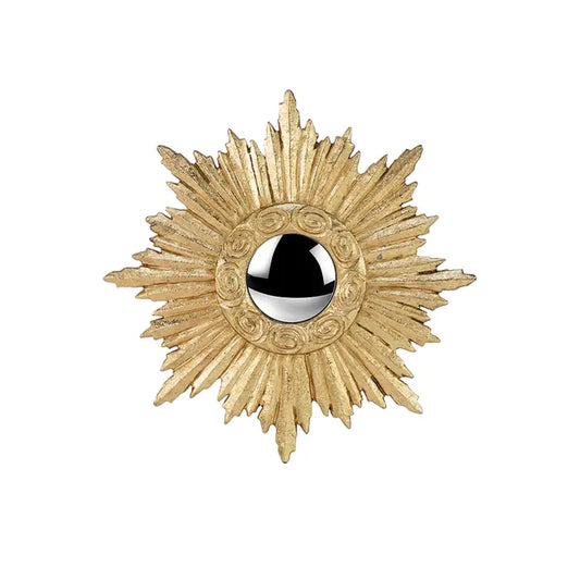 Miroir Soleil Pm Doré