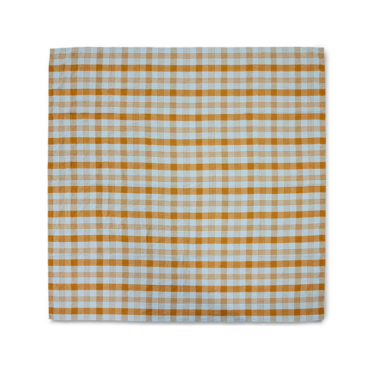 Torchon 60% Lin, 40% coton Amber blue