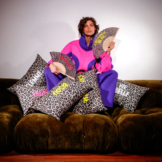 Coussin Podevache Léopard Bisou