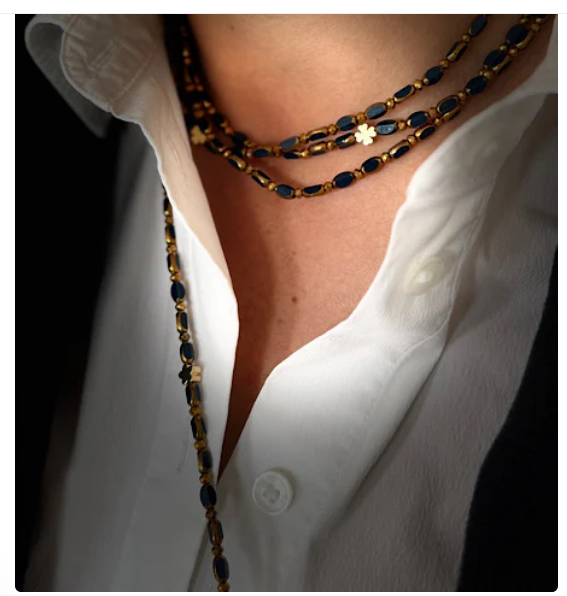 Sautoir Solaire Trèfle