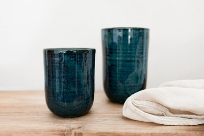 Tasse à thé/ café bleue Seabed