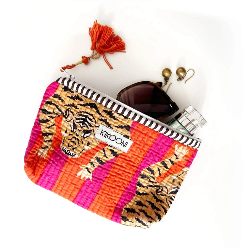 Trousse fait main « Poppy Tiger »