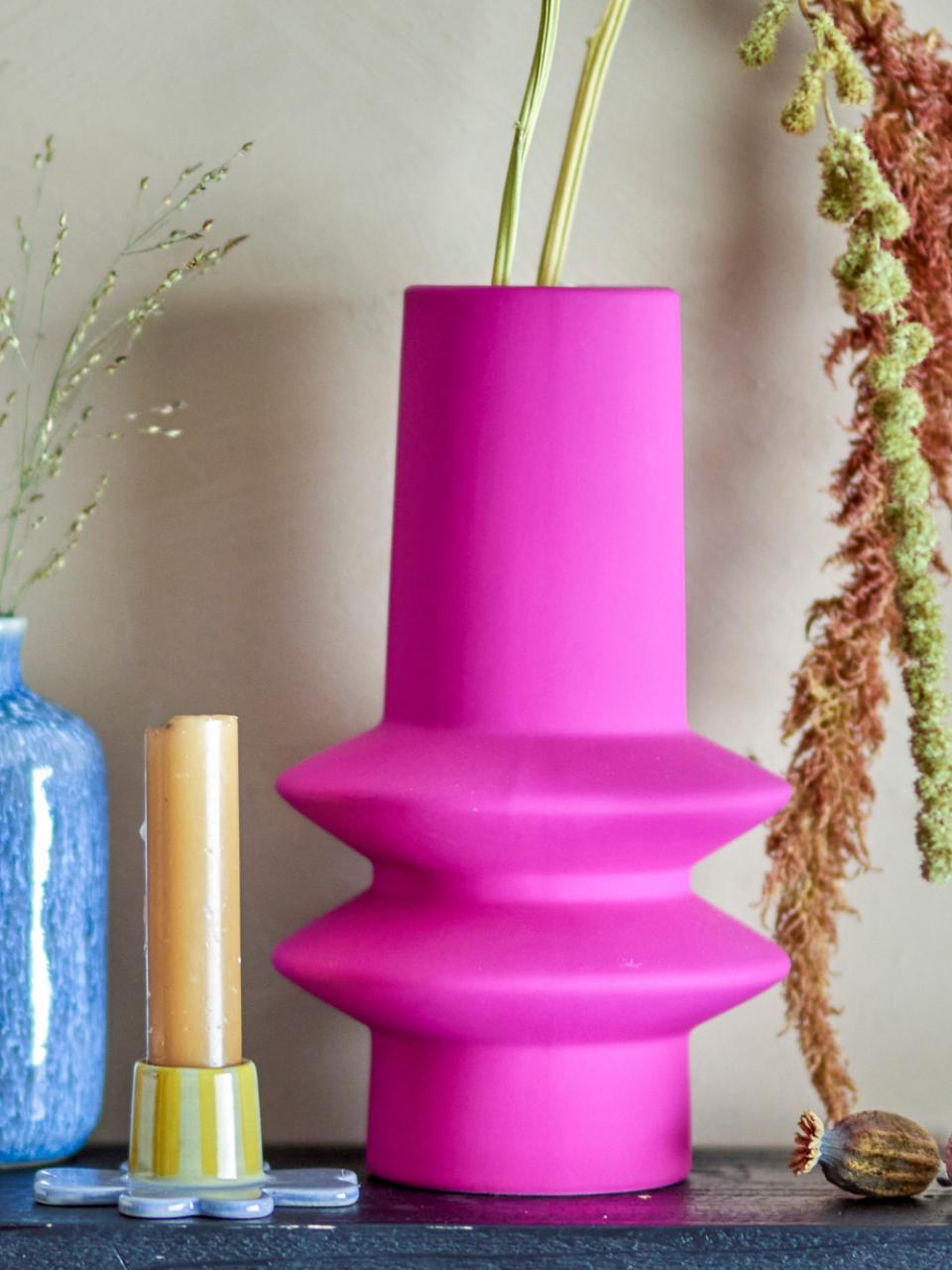 Isold Vase, Vert, Grès
