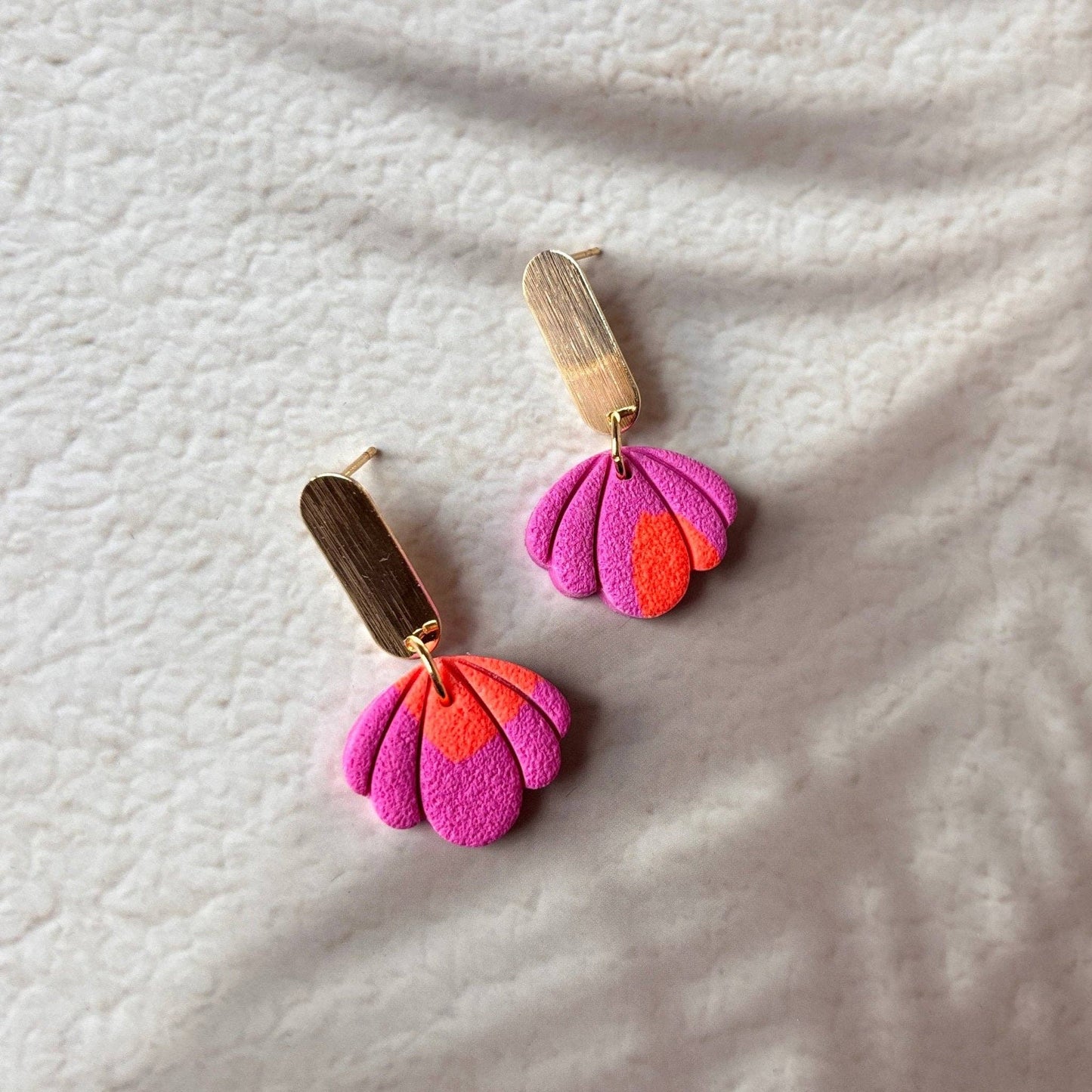 Coucher de soleil à Praiano - Boucles d'oreilles Coquillage Artisanales