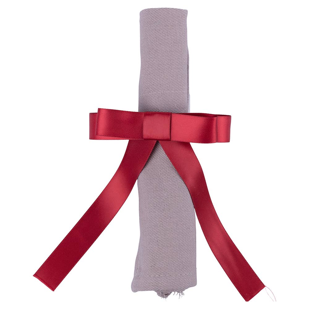 Rond de SERVIETTE NŒUD ROUGE 14CM