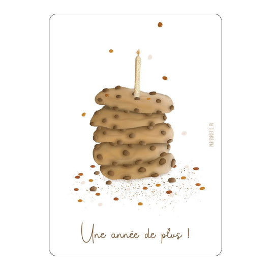 Carte Postale / Card "Anniversaire Cookies"
