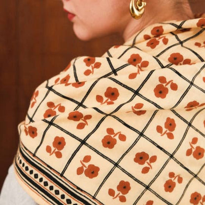 Grand foulard sister - latte