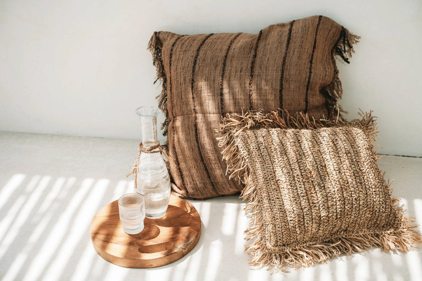 Plateau racine en teck naturel - Taille S