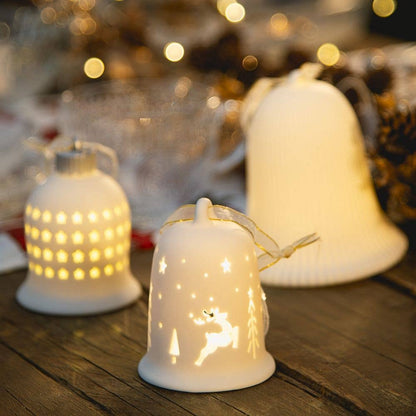 CLOCHETTE LED RAYURES PETITE H.10CM