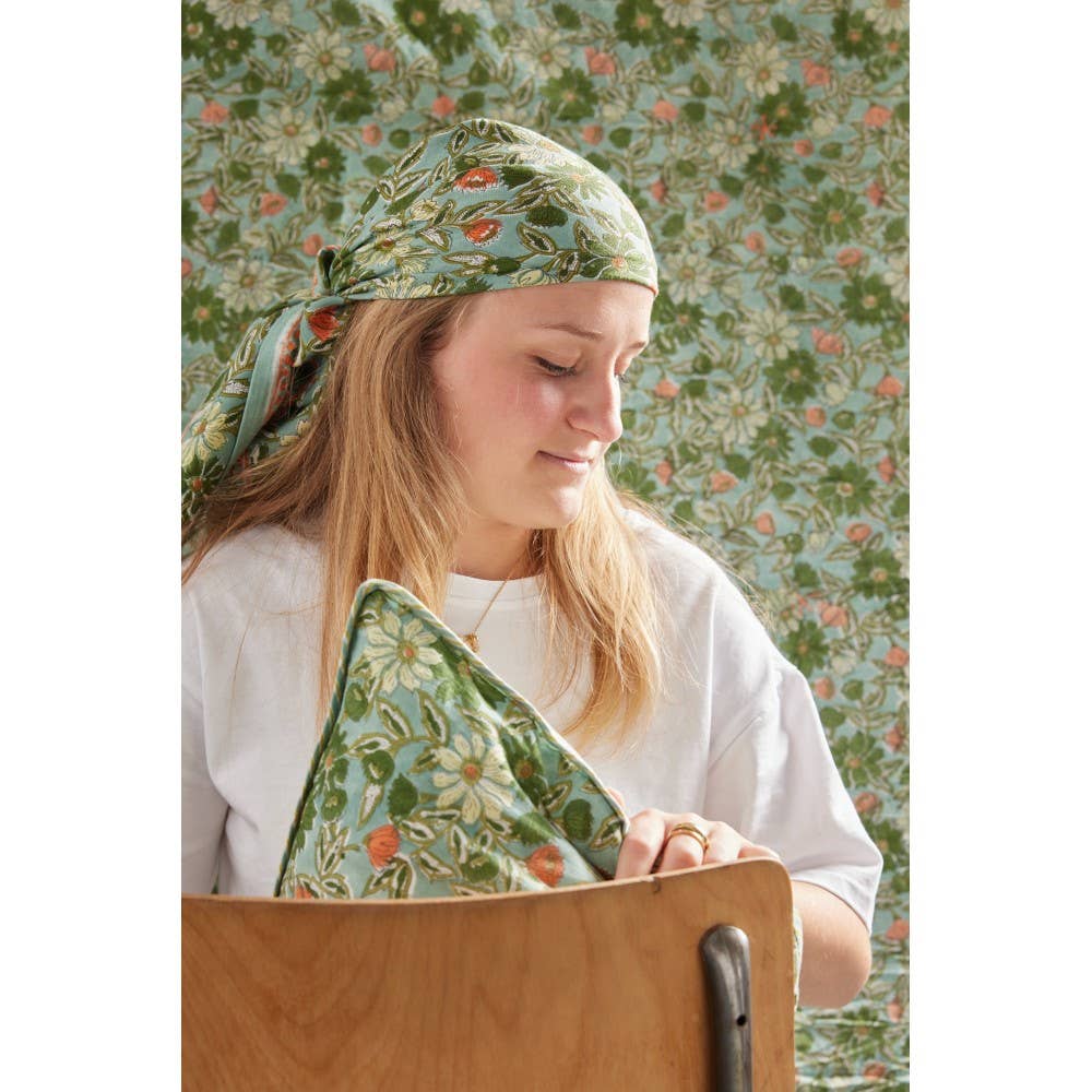 Foulard Indien - Meera Blue Green