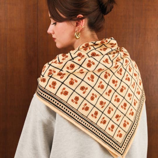 Grand foulard sister - latte