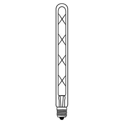 Ampoule LED Tube  8W E27 ambre D3 H30cm dimmable