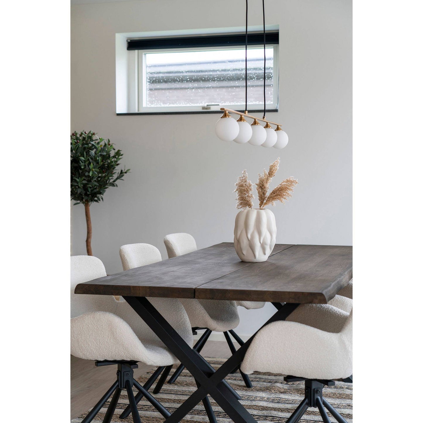Vase - Vase. Céramique. Beige. 19,5x19,5x26 cm