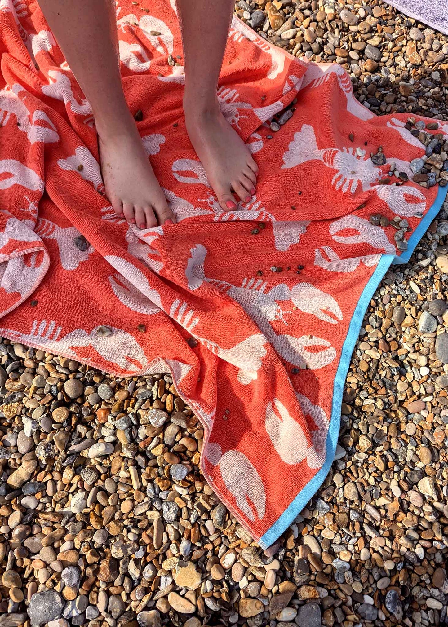 Serviettes en coton biologique Homards