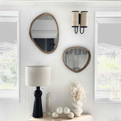 Vase ceramic Double blanc D15 H20,2cm