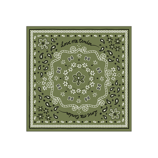Serviette papier bandana kaki x20