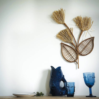 Verre à pied Visage bleu