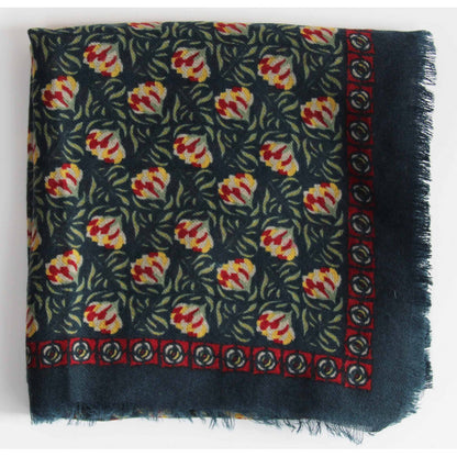 Carré Laine Poème Marine Navy