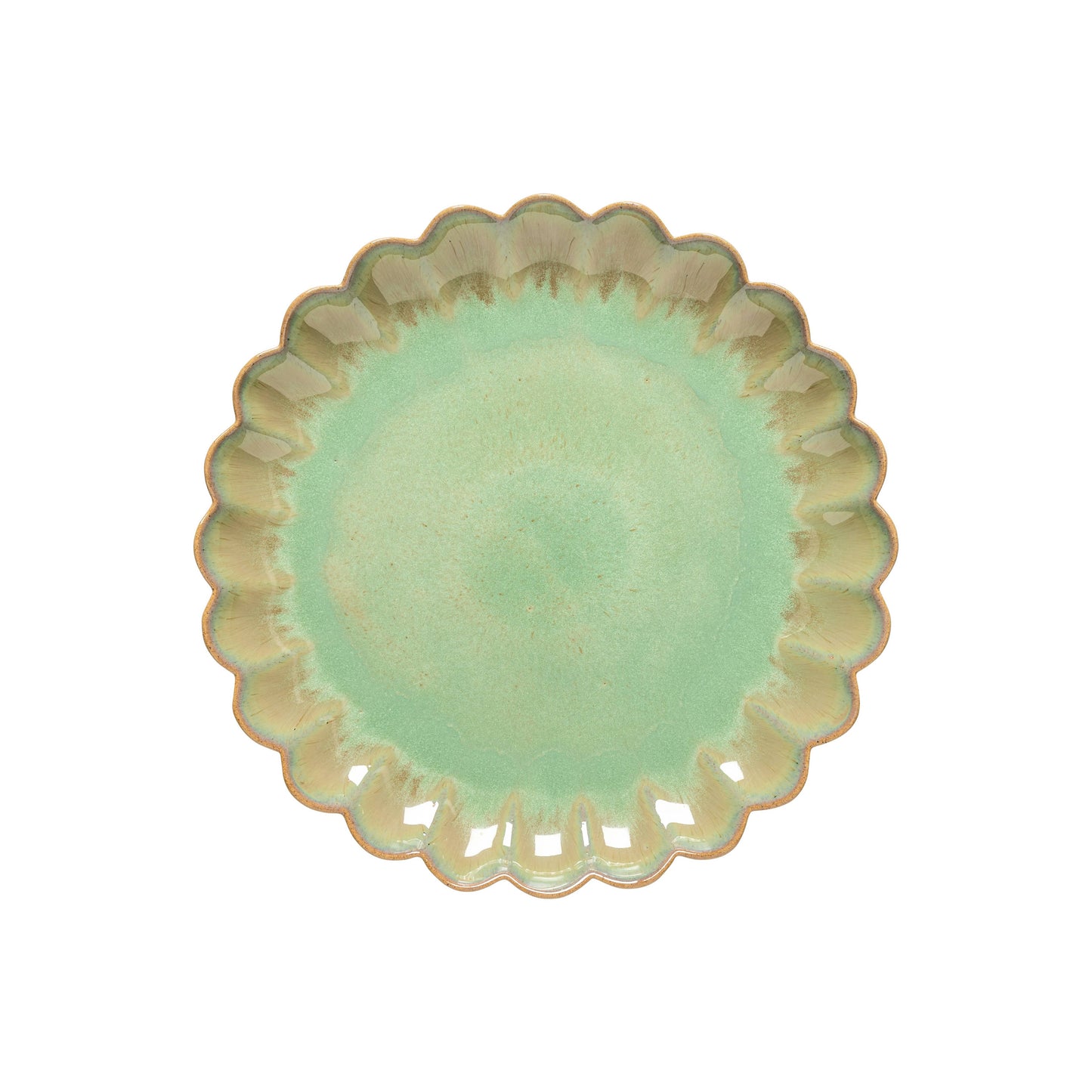 Assiette Ronde Coupe 28 - Marrakesh - Eucalyptus