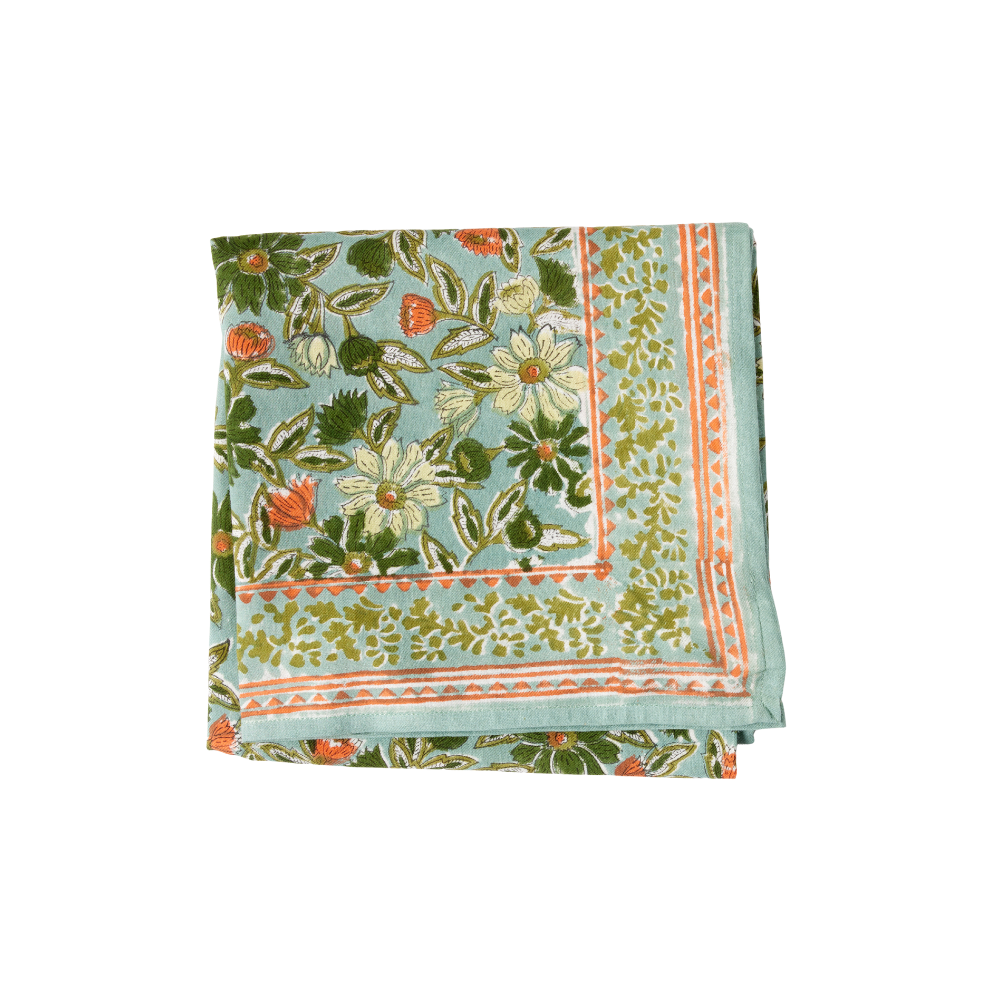 Foulard Indien - Meera Blue Green