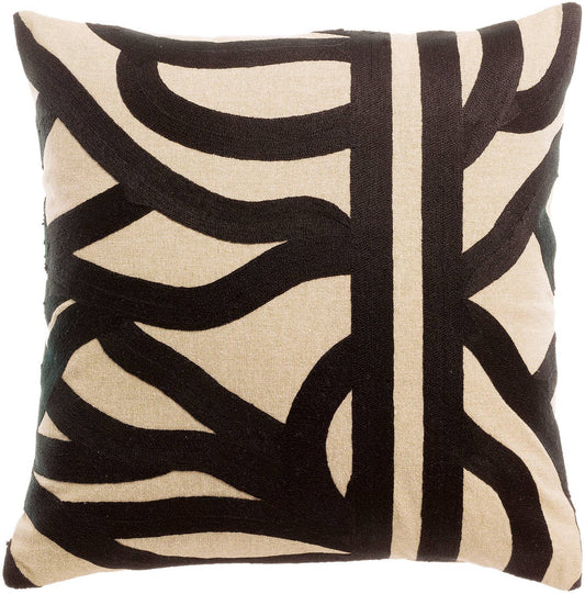 Coussin brodé Ezia Ombre 45 x 45