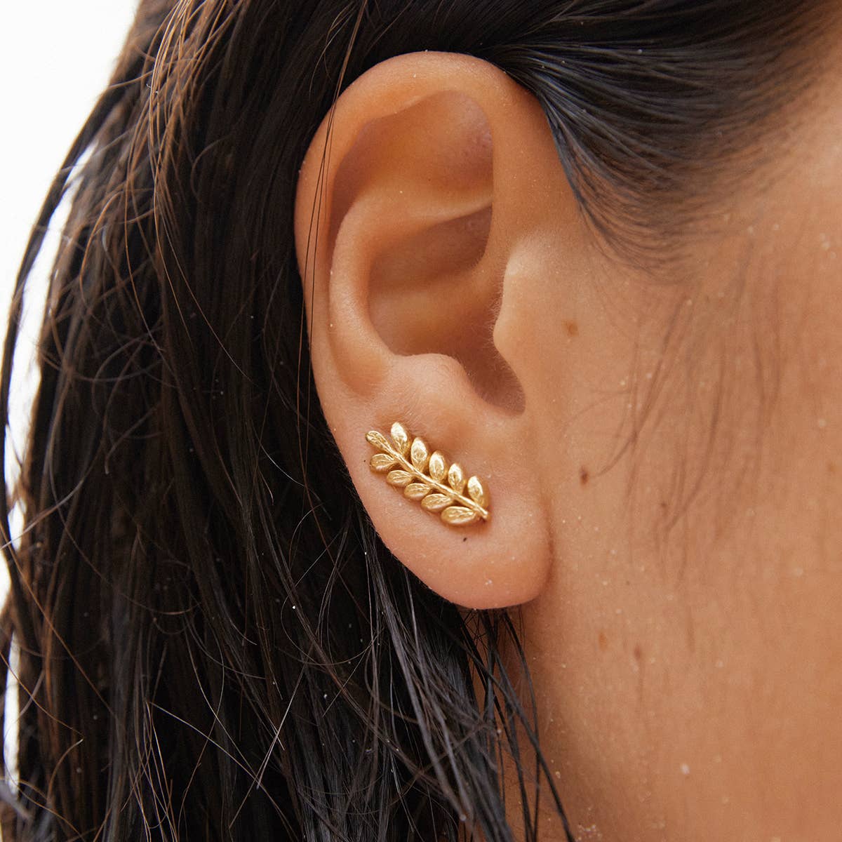 Boucles d'oreilles Laurea | Bijoux en or, cadeaux imperméables