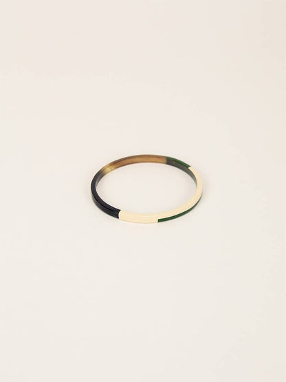 Bracelet Lierre beige et kaki