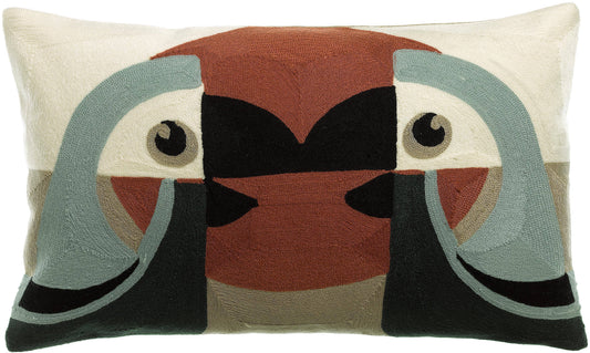 Coussin brodé Loro Ciel 30 x 50