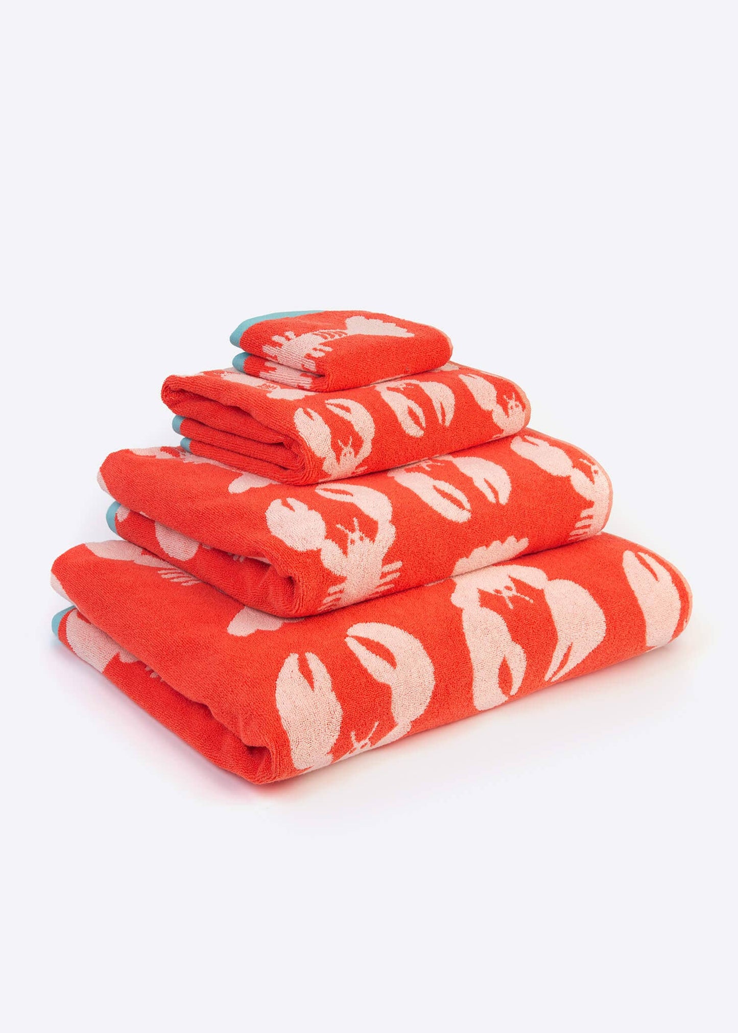 Serviettes en coton biologique Homards