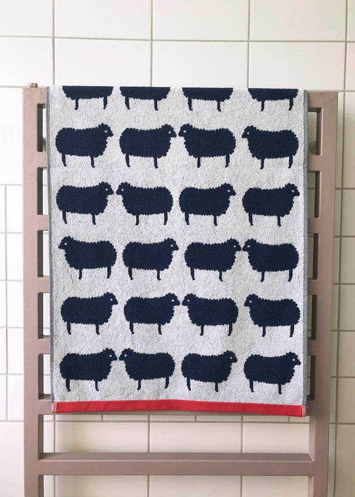 Serviettes en coton biologique Kissing Sheep