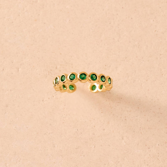 Bague verte Amélia