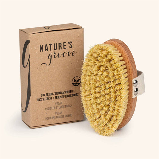Brosse pour le corps 100 % vegan - Brosse sèche en bois certifié FSC