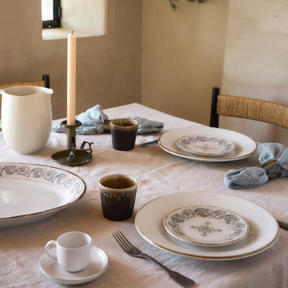 Assiette à Apéritif 17 - Sardegna - White-Cagliari Blue