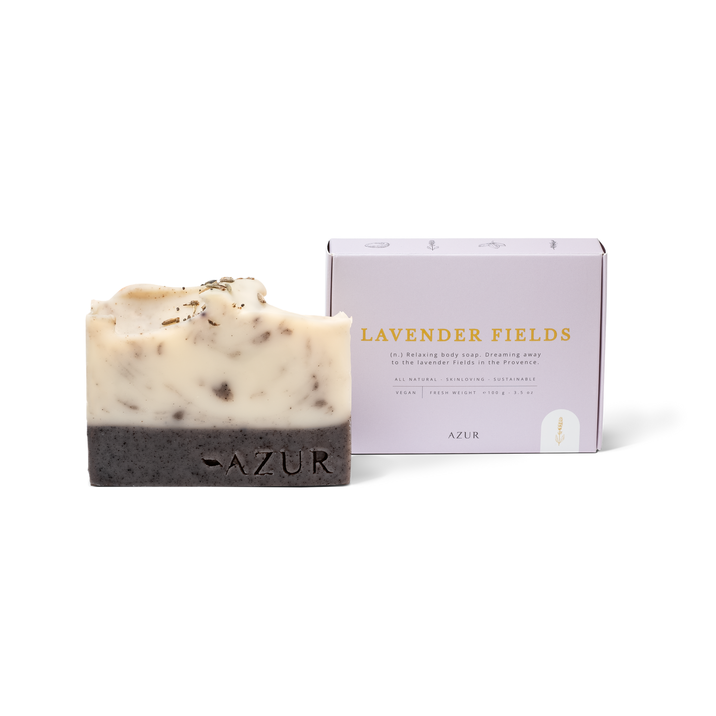 LAVENDER FIELDS | savon solide naturel pour le corps