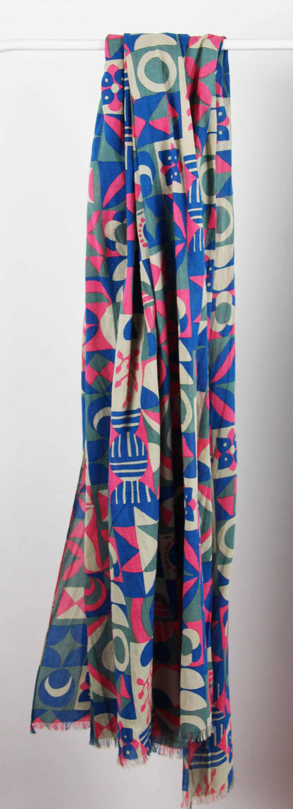 Foulard Coton Bio Bergen Rose Pink